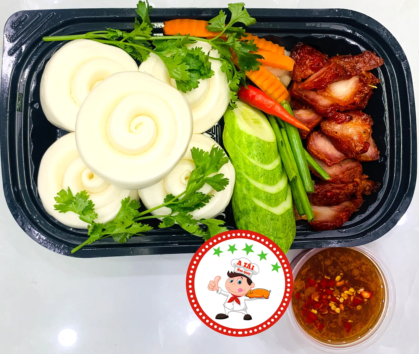 Hình ảnh Bánh Bao Hấp Xá Xíu