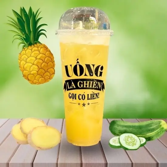 Hình ảnh Nước ép Thơm+ Dưa leo+ Gừng