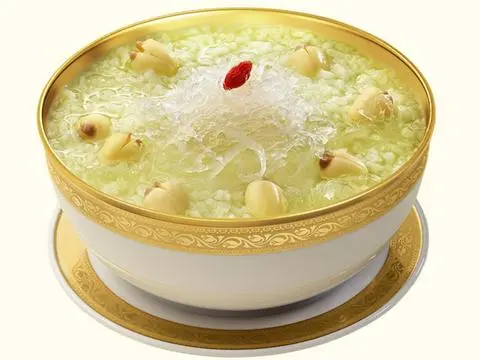 Hình ảnh Cháo yến - hạt sen - lá dứa