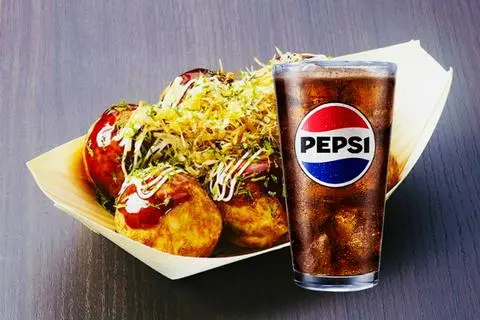Hình ảnh Combo 7 viên Takoyaki + 1 ly Pepsi