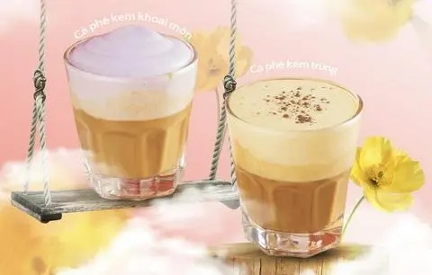 Hình ảnh Cà Phê Kem khoai môn đặc biệt
