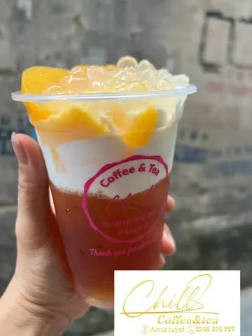 Hình ảnh Trà thạch đào kem cheese