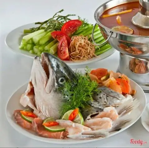 Hình ảnh Lẩu Đầu Cá Hồi(1-2 người ăn)