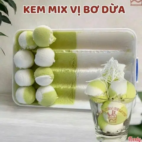 Hình ảnh Kem mix vị bơ dừa 