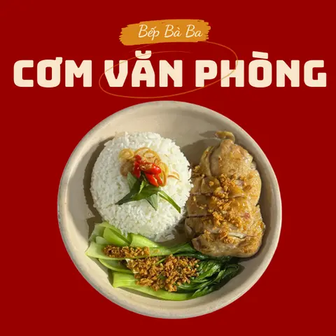 Hình ảnh Cơm gà phile sốt mắm tỏi