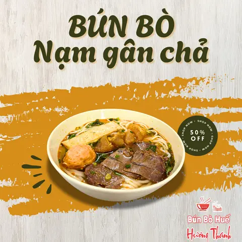 Hình ảnh Bún bò gân - chả - nạm