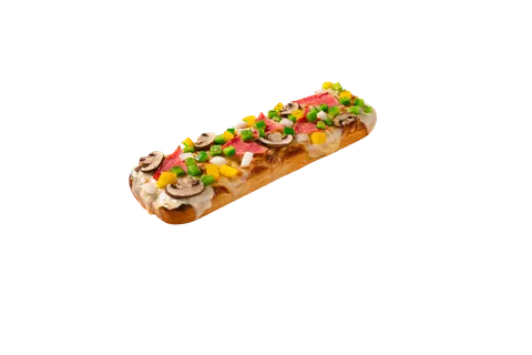 Hình ảnh H4 - pizza bò ngô kiểu Hàn Quốc hình chữ nhật