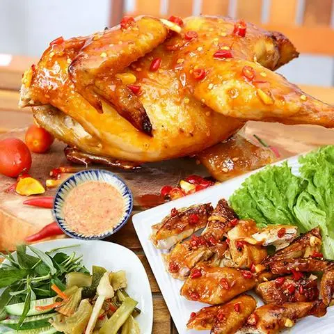 Hình ảnh Gà nướng tỏi