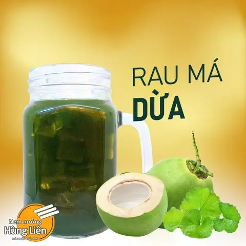 Hình ảnh Rau má dừa xay