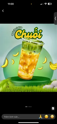 Hình ảnh Matcha Latte Sữa Chuối 