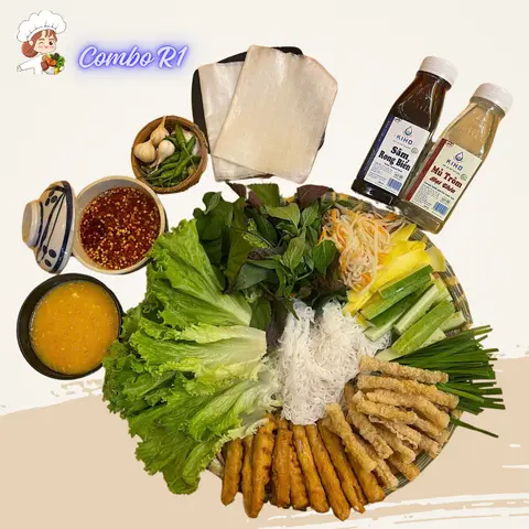 Hình ảnh R1. Mẹt Nem (2 Người Kèm Bún) + 2 Nước Tự Chọn