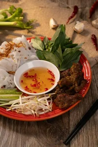 Hình ảnh Bánh Ướt Thịt Nướng 