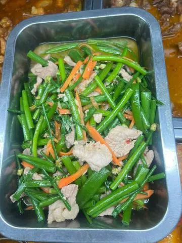 Hình ảnh Bông Hẹ Xào Thịt