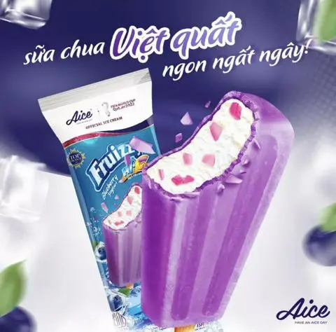 Hình ảnh Kem Aice Sữa Chua Việt Quất Có Nhân Thạch