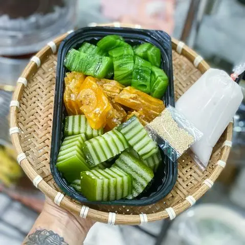 Hình ảnh Sét (Chuối Hấp - Da Lợn - Đúc Gân) + Cốt dừa 