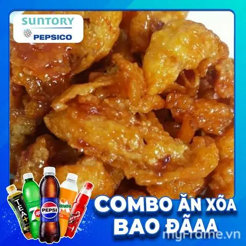 Hình ảnh cơm Tóp mỡ rim + nước ngọt SPVB 