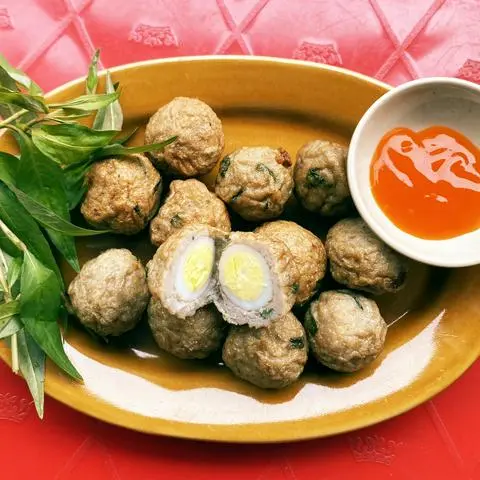 Hình ảnh 12VIÊN CHẢ CÁ BỌC TRỨNG CÚT