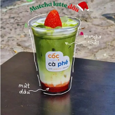 Hình ảnh Strawberry matcha latte 