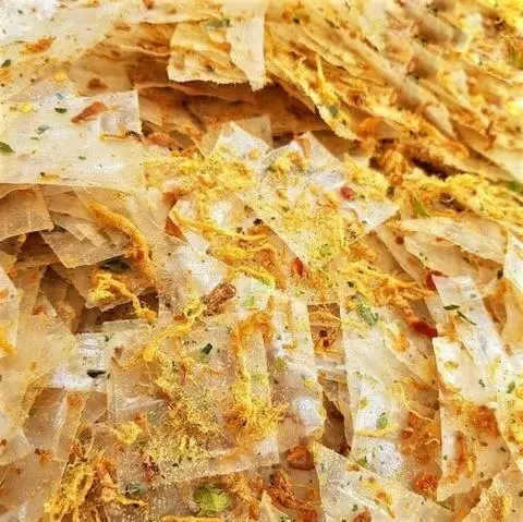 Hình ảnh Bánh tráng chà bông gà 