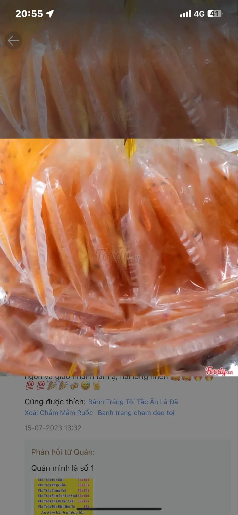 Hình ảnh BÁNH TRÁNG DẺO BƠ TÔM