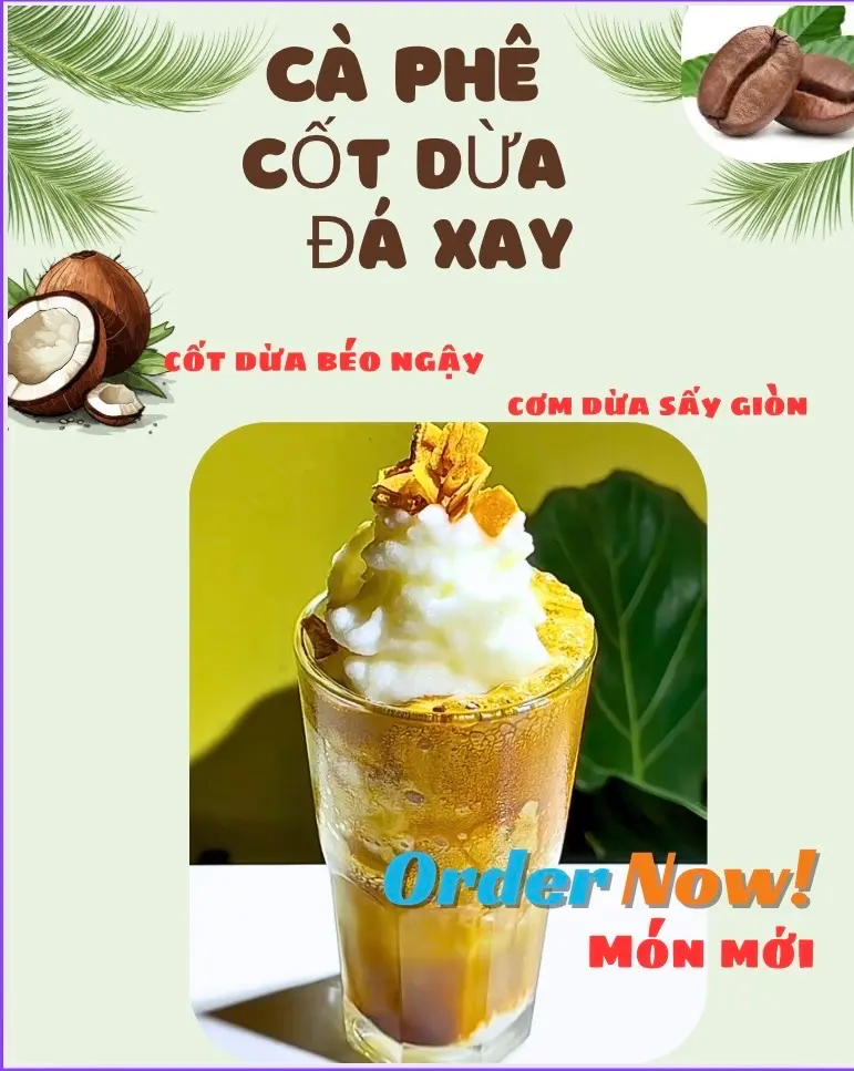Hình ảnh Cà phê cốt dừa đá xay 