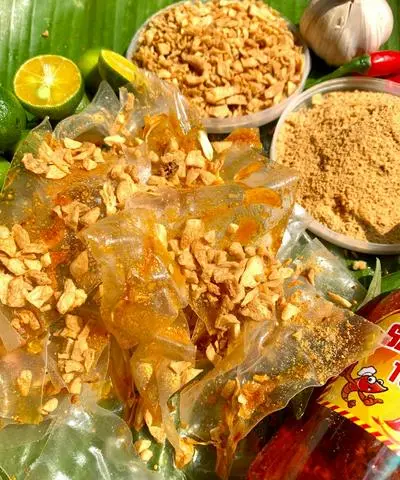 Hình ảnh BÁNH TRÁNG PHƠI SƯƠNG SATE TỎI (DÙNG CHAY ĐƯỢC)
