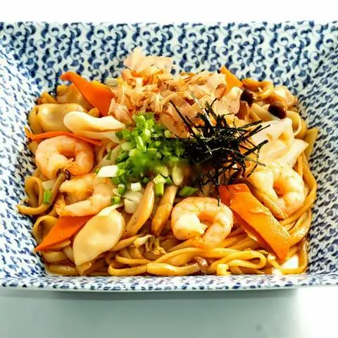Hình ảnh Mì Udon Xào Hải Sản