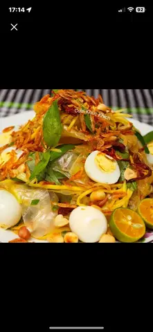 Hình ảnh Bánh Tráng Dẻo Trộn (2 trứng cút)