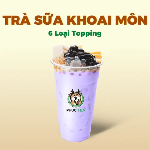 Hình ảnh Trà Sữa Khoai Môn Phúc - Full Topping (Size M)