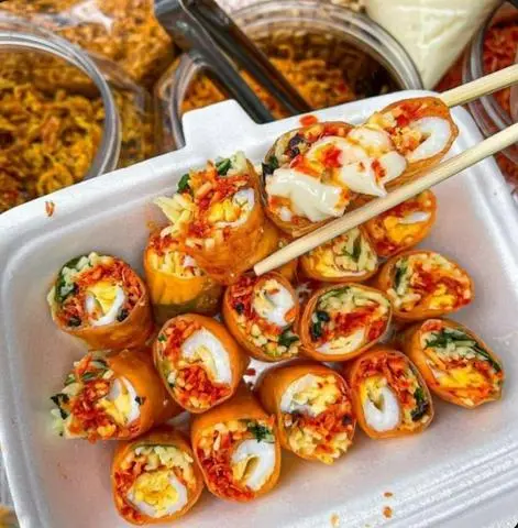 Hình ảnh Bánh Tráng Cuộn /Sốt Bò Bơ Béo 
