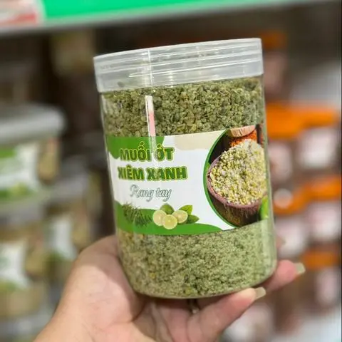 Hình ảnh Muối Ớt Xiêm Xanh Rang Tay 500g