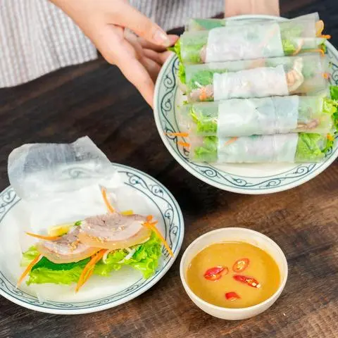 Hình ảnh Bò tơ cuốn bánh tráng