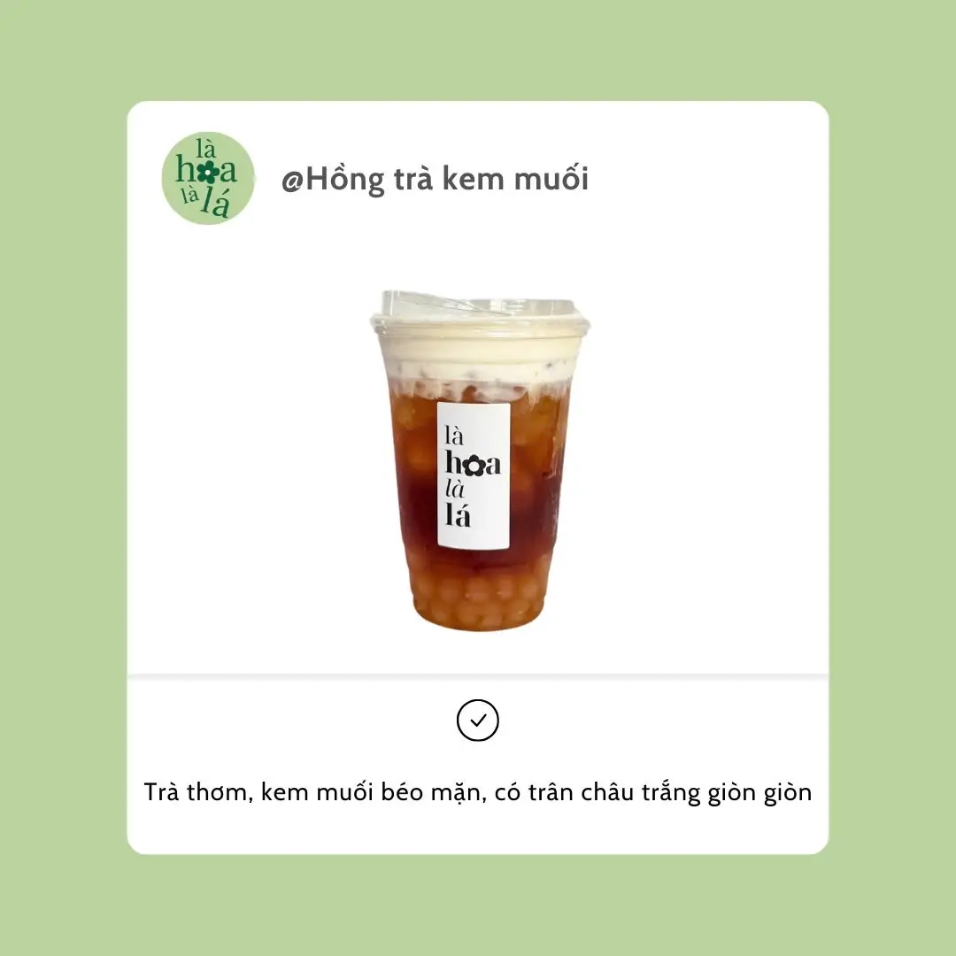Hình ảnh Hồng trà kem muối