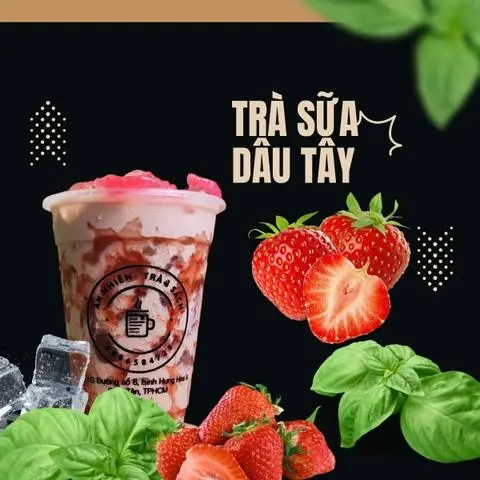 Hình ảnh Trà sữa dâu tây