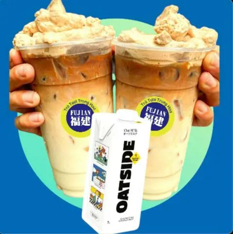 Hình ảnh Ngon & hot- Cà phê sữa yến mạch Oatside- Ly 700ml