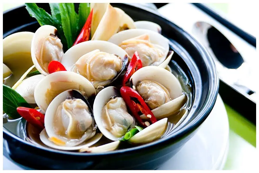 Hình ảnh Combo 2 món Nghêu Hấp Sả - Sò Lông Nướng