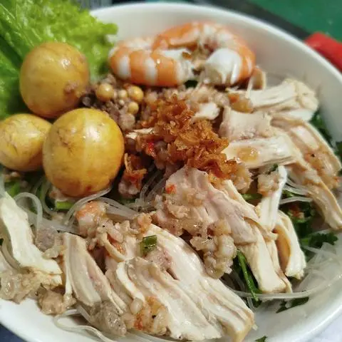 Hình ảnh Mì Trộn Gà Xé&Trứng Nón.