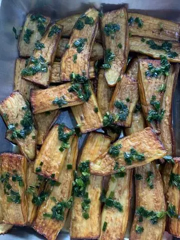 Hình ảnh cà tím mỡ hành 