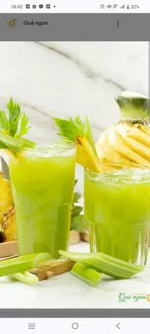 Hình ảnh nước ép cam+ Thơm sữa đặt ly khổng lồ 