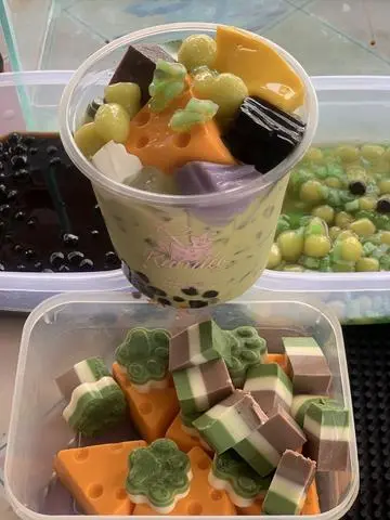 Hình ảnh Trà sữa thái xanh