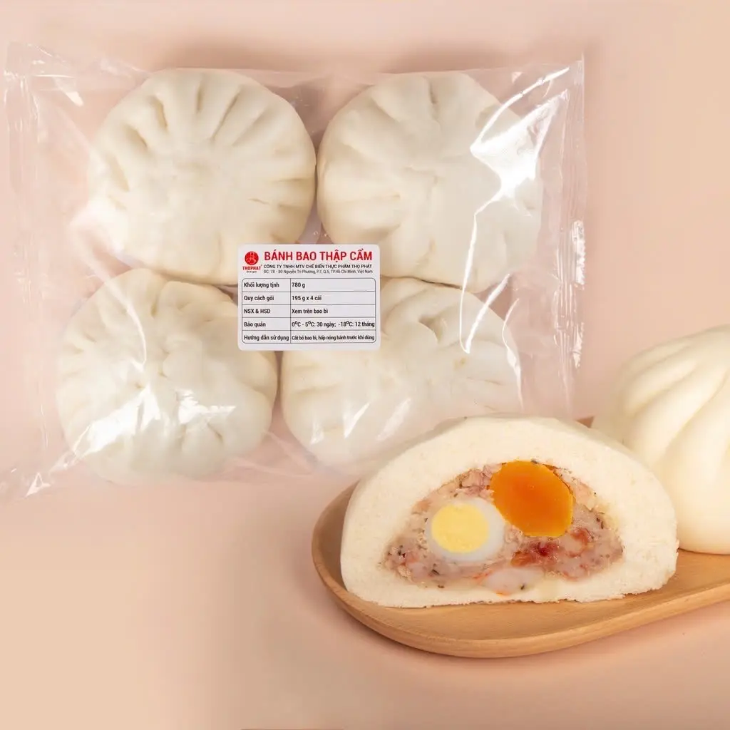 Hình ảnh Bánh Bao Thập Cẩm (Gói 4 cái)