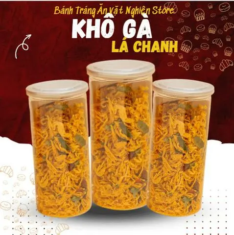 Hình ảnh Khô gà lá chanh 300gr