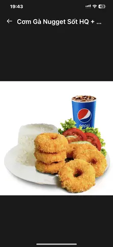 Hình ảnh Cơm Gà Nugget Sốt HQ