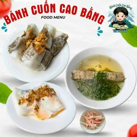 Hình ảnh Bánh cuốn nhân thịt+giò+bánh trứng
