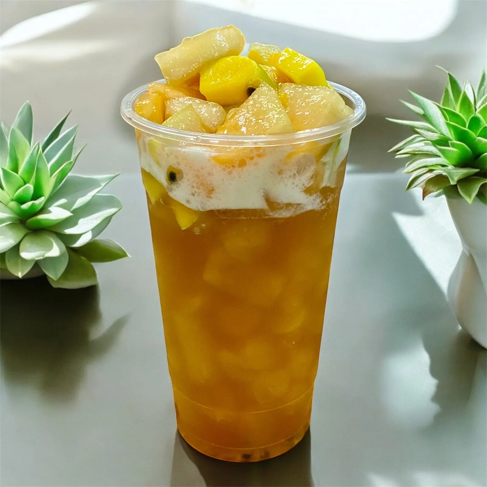 Hình ảnh Hồng trà ngũ vị trái cây tươi