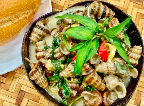 Hình ảnh Ốc len xào dừa