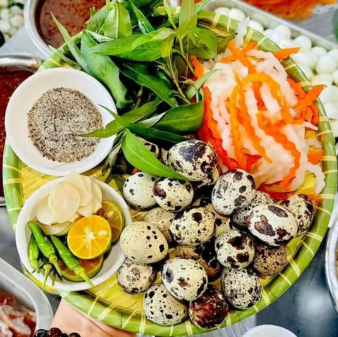 Hình ảnh Trứng Cút Lạc Chấm Mắm Ruốc (10 trứng)