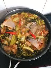 Hình ảnh Cơm cá chim kho dưa+canh