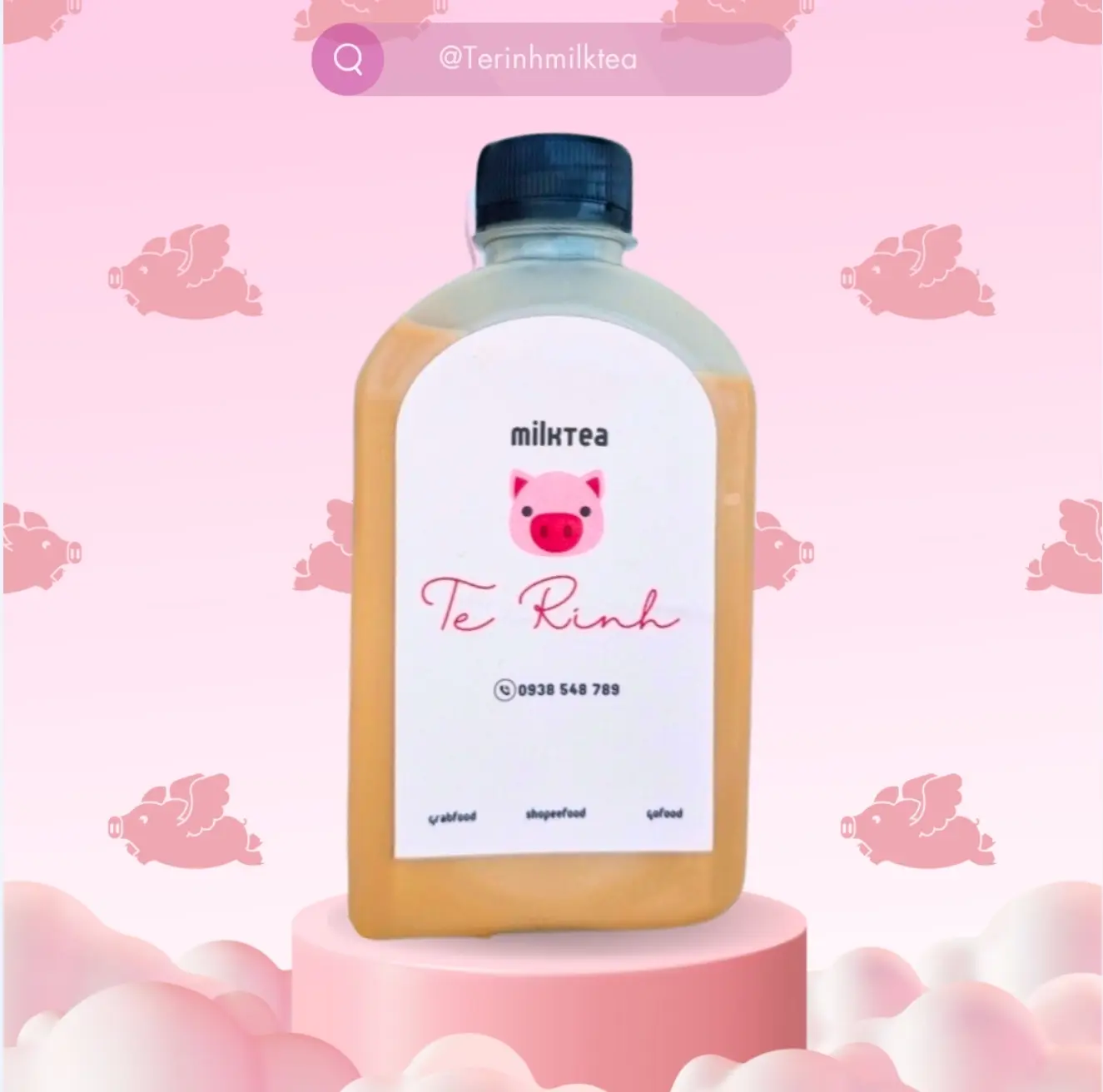 Hình ảnh Trà Sữa Tê Rinh chai 330ml