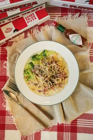 Hình ảnh Bacon & Mushroom Cream Spaghetti